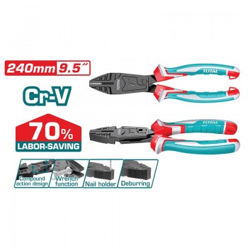 Kìm Răng Trợ Lực Tác Động Kép 9.5" 240mm Total THTC510958