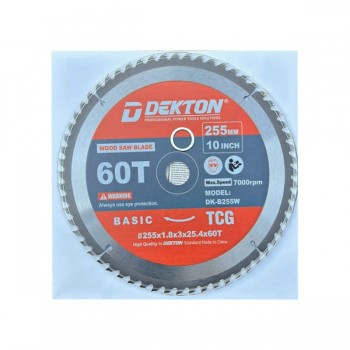 Lưỡi cắt gỗ 255mm, 60 răng Dekton DK-255W