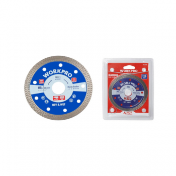 Lưỡi cưa đĩa cắt kim cương Turbo răng lưới siêu mỏng 105x20x10mm Workpro WP405064