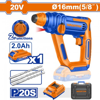 Máy khoan búa dùng pin 20V Wadfow WLM1B162 (1 Pin 2.0Ah, 1 Sạc)