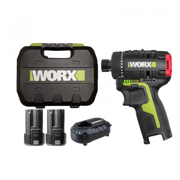 Máy vặn vít cấp trượt dùng pin 12V Worx WU129 (2 Pin 2.0Ah, 1 Sạc)