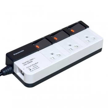 Ổ cắm điện 3m Panasonic WCHG28334 (3500W, 3 công tắc, 3 ổ cắm)