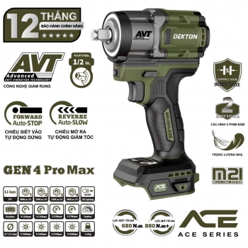 Thân máy khoan bu lông dùng pin 21V Dekton M21-IW680PROMAX