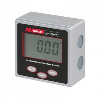 Thước đo góc nghiêng điện tử có nam châm 3 mặt HOLEX 467564 (vạch chia 0.05°)