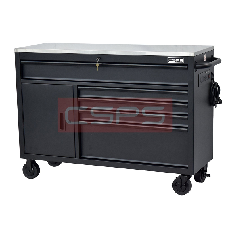 Tủ dụng cụ 132cm - 05 hộc kéo màu đen CSPS VNTC13205BB2M