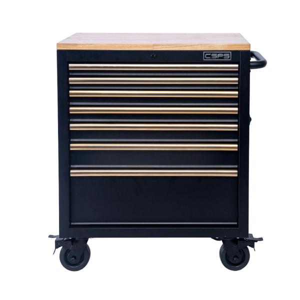 Tủ dụng cụ 76cm - 07 hộc kéo màu vàng CSPS VNTC07607BY1M
