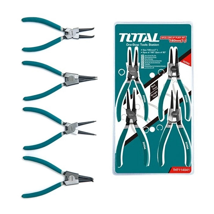 Bộ 4 kềm mở phe 7" Total THT114041