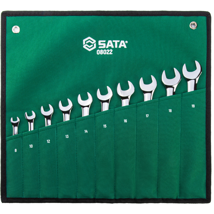 Bộ cờ lê vòng miệng 10 chi tiết SATA 08022