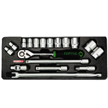Bộ túyp lục giác 18 món Toptul GCAT1801