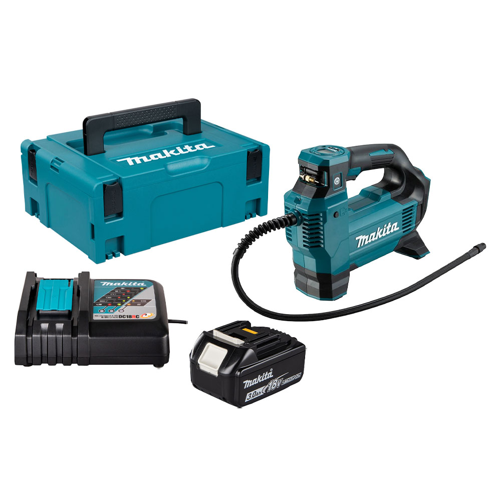 Combo Makita 14 - Máy bơm hơi DMP181 + Pin 3.0Ah + Đế Sạc Nhanh