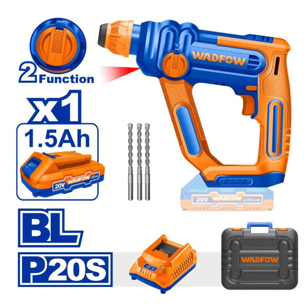Máy khoan búa dùng pin 20V Wadfow WLM1B161 (Kèm 1 Pin & Sạc)