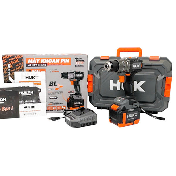 Máy khoan động lực dùng pin 21V Hukan G3-M90 (1 Pin 4.5Ah, 1 Sạc)
