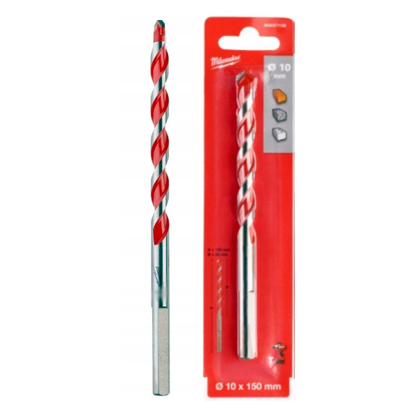 Mũi khoan bê tông cao cấp 10x150mm Milwaukee 4932471186