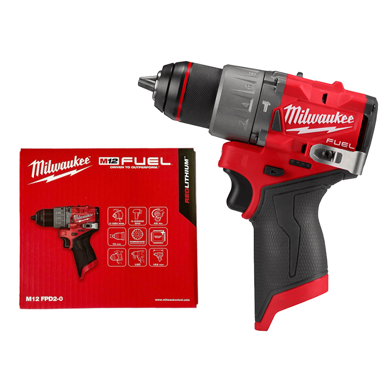 Thân máy khoan động lực dùng pin 12V Milwaukee M12 FPD2-0 (Hộp Giấy)