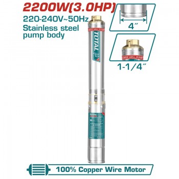2200W Máy bơm giếng sâu 180m Total TWP522001