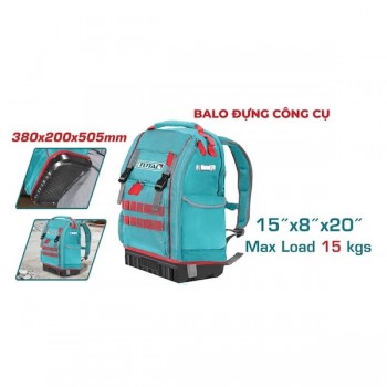 Balo đựng dụng cụ 38x20x50.5cm Total THBP04025