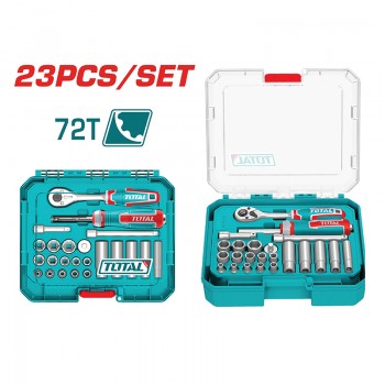 Bộ 23 Đầu Tuýp Và Cần Siết 1/4" Total THT141236