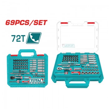 Bộ 69 Cần Siết Và Đầu Tuýp 1/4" Total THT141696