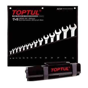 Bộ cờ lê vòng miệng bóng 14 món Toptul GPAB1401