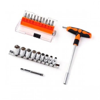 Bộ mũi vít & đầu tuýp 21 chi tiết Asaki AK-6357