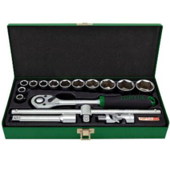 Bộ tuýp lục giác mờ 1/2" 16 món Toptul GCAD1607