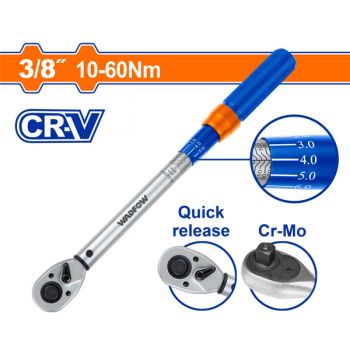 Cần siết lực 3/8" WadFow WWQ1D38 10-60Nm