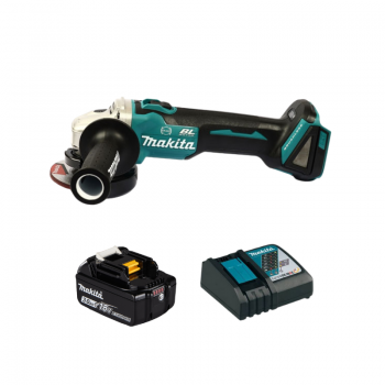 Combo Makita 11 - Máy Mài Góc Dùng Pin DGA406 + Pin 3.0Ah + Đế Sạc Nhanh