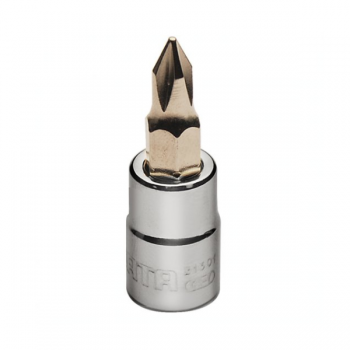 Đầu tuýp cốt vuông 1/4" mũi vít bake #1 thân ngắn 36.5mm SATA 21301
