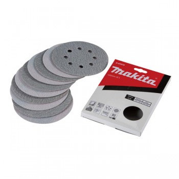 Đĩa nhám tròn cho sơn Makita 125mm-A80-8 lỗ (10cái/bộ) D-65838