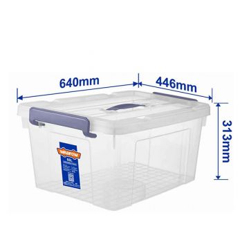 Hộp nhựa lưu trữ 66L Wadfow WTB2370 (Trắng Trong)