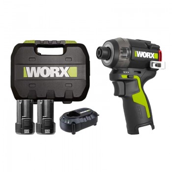 Máy vặn vít búa dầu dùng pin 12V Worx WU138 (2 Pin 2.0Ah,1 Sạc)