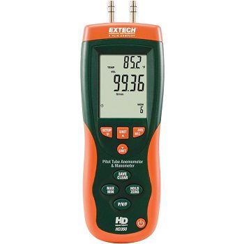 Thiết Bị Đo Lưu Lượng Không Khí,Áp Suất Extech HD350