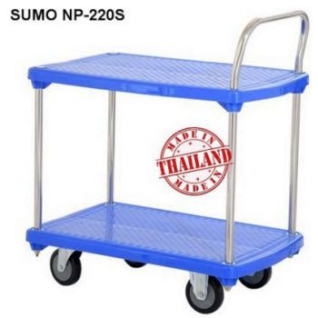 Xe đẩy 2 tầng sàn nhựa SUMO NP-220S