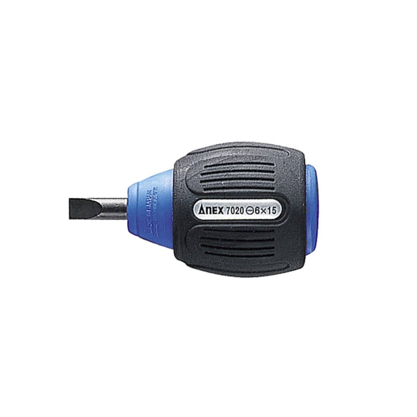 Tô vít ngắn 2 cạnh có từ tính ANEX No.7020-6x15