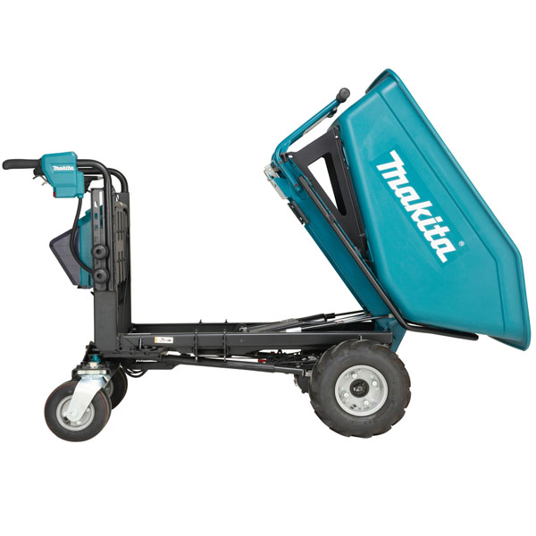 Xe vận chuyển hàng hóa dùng pin 2x18V Makita DCU602Z (Tự động nghiêng đổ)
