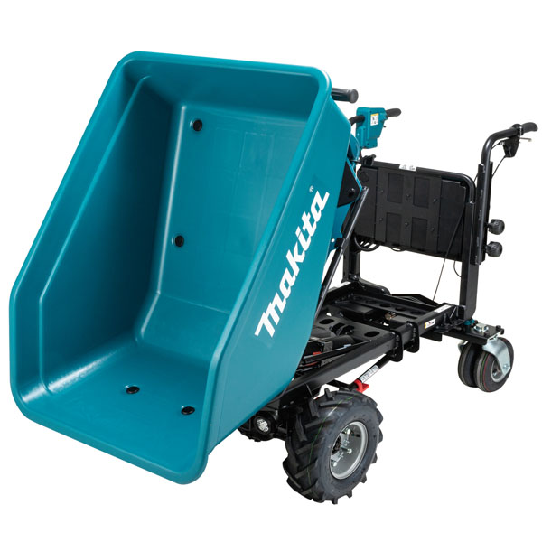 Xe vận chuyển hàng hóa dùng pin 2x18V Makita DCU602Z (Tự động nghiêng đổ)