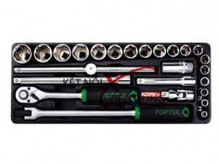 1/2" Bộ tuýp bông hệ mét 25 món TOPTUL GCAT2507
