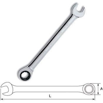 16mm Cờ lê vòng miệng tự động Sata 43209
