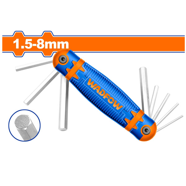Bộ 8 chìa lục giác 1.5-8mm WadFow WHK1281