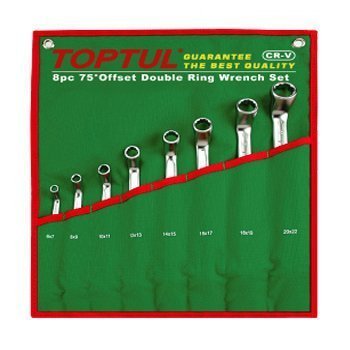 Bộ cờ lê 2 đầu vòng 75 độ 8 món Toptul GAAA0810
