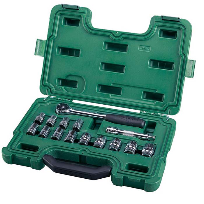 Bộ đầu tuýp 9 chi tiết  Sata 09525 3/8"
