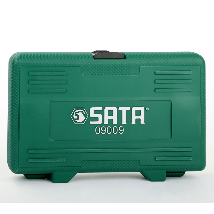 Bộ đầu tuýp đen (hệ Mét) 12 chi tiết 1/2" Sata 09009