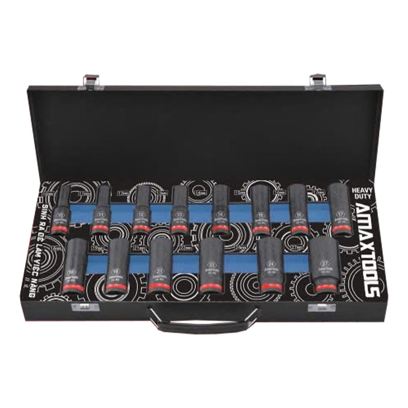 Bộ túy dùng cho máy bu lông 14 món 1/2" Amaxtools BDK1/2-14