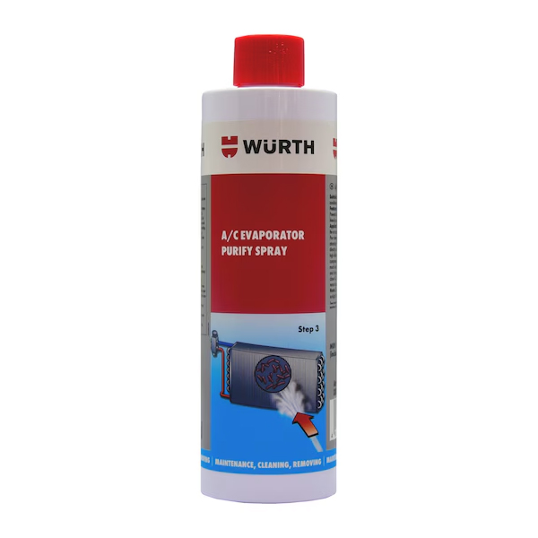 Chất tẩy rửa giàn lạnh 250 ml WURTH A/C EVAPORATOR PURIFY SPRAY (Bước 3 Diệt Khuẩn)