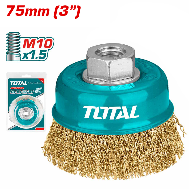 Chén cước thau thẳng 75mm Total TAC31031.2