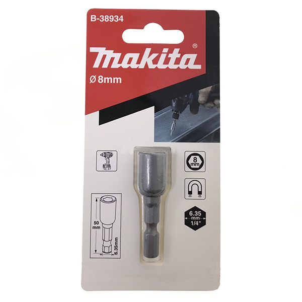 Đầu tuýp vặn vít tôn 8mm Maktia B-38934