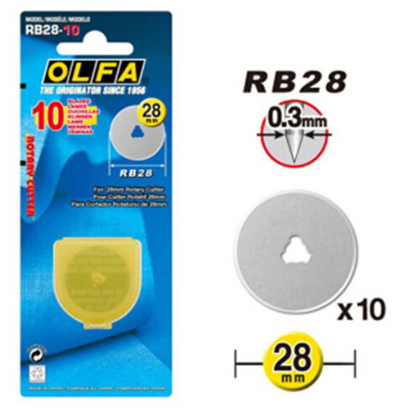 Hộp lưỡi dao tròn 28mm OLFA RB28-10