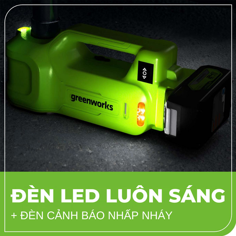 Kích thủy lực nâng xe ô tô dùng pin Greemworks JKG301 (Chưa pin & sạc)