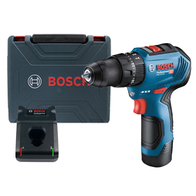 Máy khoan động lực dùng pin 12V Bosch GSB 12V-30 (1 Pin)