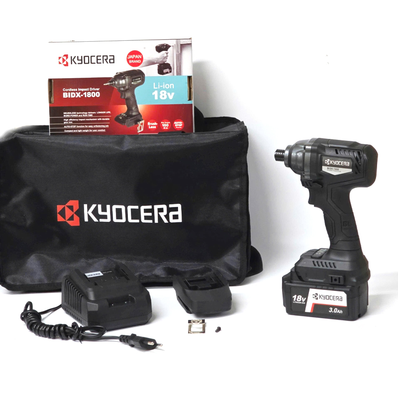 Máy vặn vít dùng pin 18V Kyocera BIDX-1800 (1 Pin 3.0Ah, 1 Sạc)